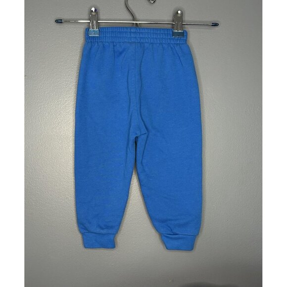 Nike Pants Toddler 18M Blue Fleece Joggers Sweatpants Swoosh Logo Elastic Waist - Picture 4 of 5